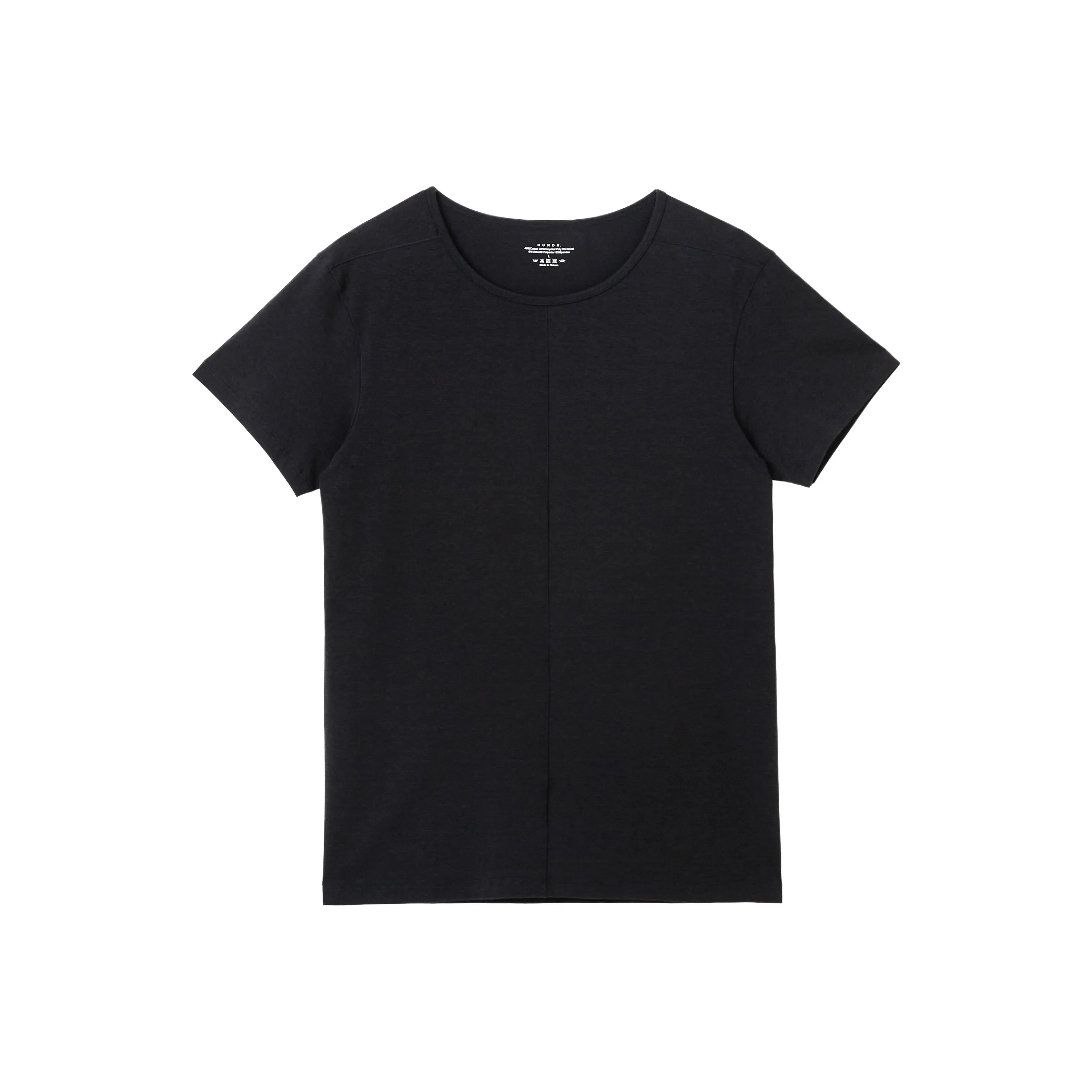 HUNDR. Минималистичный передняя часть центр линия укороченная рубашка с коротким рукавом мужская