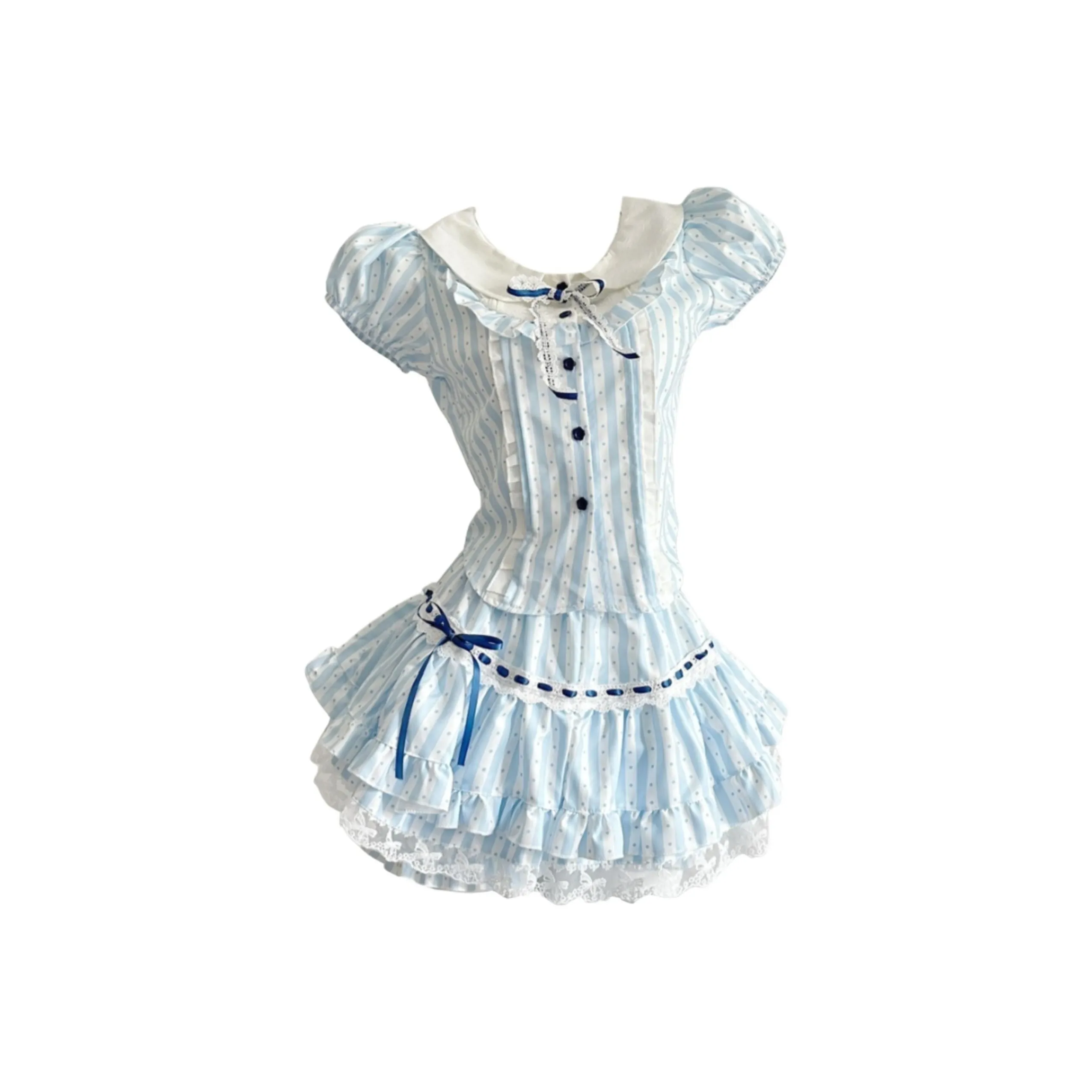 ORANDOR WEAR Светло-синий Женские Комплекты с юбкой