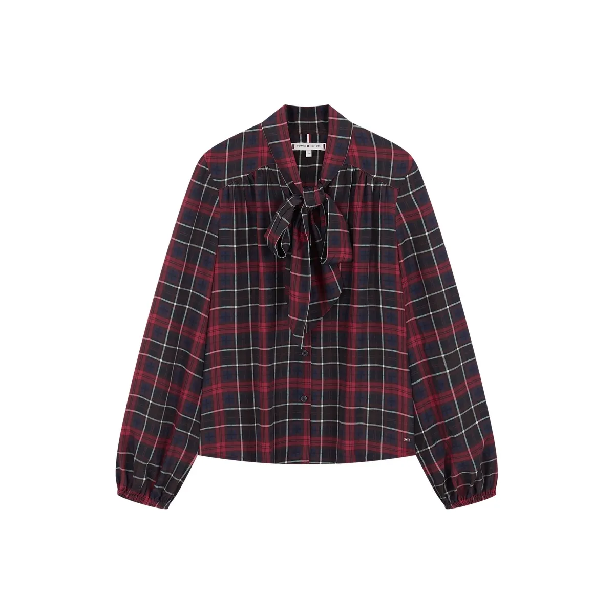 Tommy Hilfiger Красная Синяя Клетчатая 0G8 Женская Рубашка