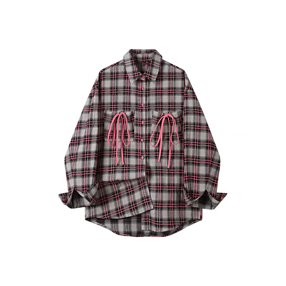 MARTHENAUT Серо-розовый Унисекс Рубашки