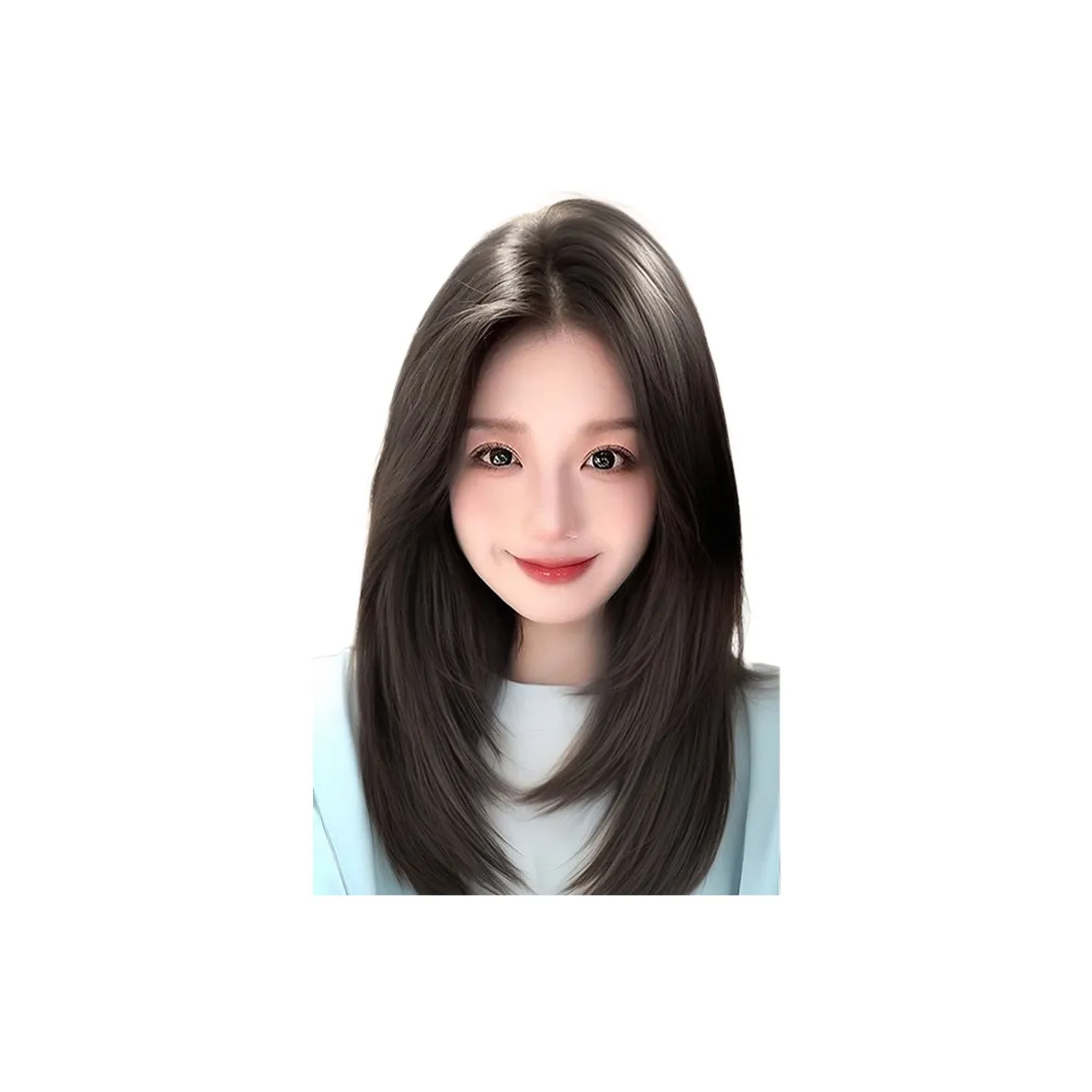 FYOSEE Перука для женщин без необходимости в заколках для волос объем и наполнитель на короне человеческие волосы короткие прямые