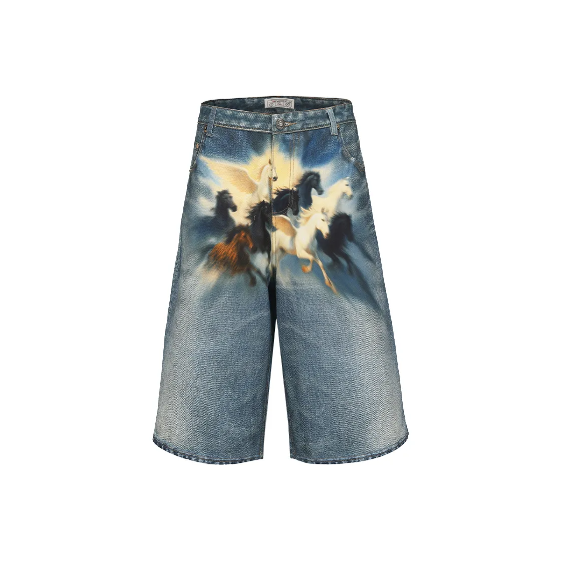 DND4DES Деним Унисекс Повседневные шорты