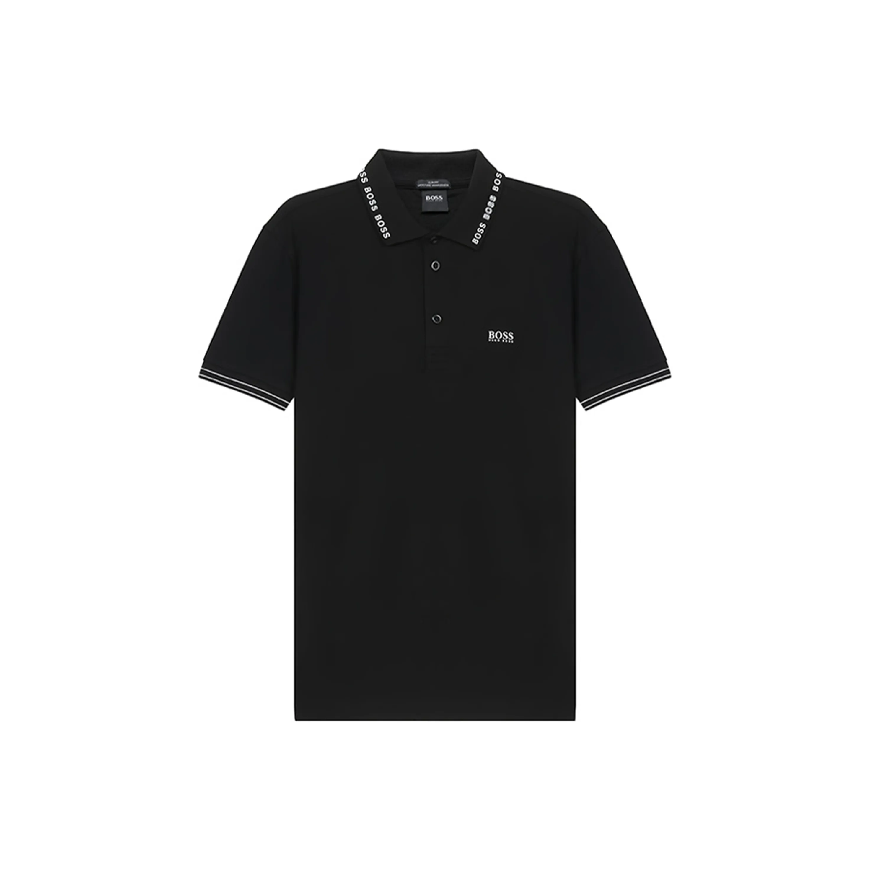 HUGO BOSS Short Sleeved Polo Shirt Men's Black