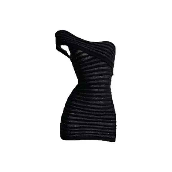 TSKIU Черные Женские Платья без рукавов