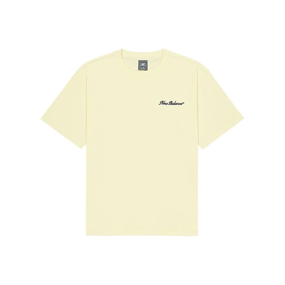 New Balance Светло-желтый LYL Мужская T-рубашка