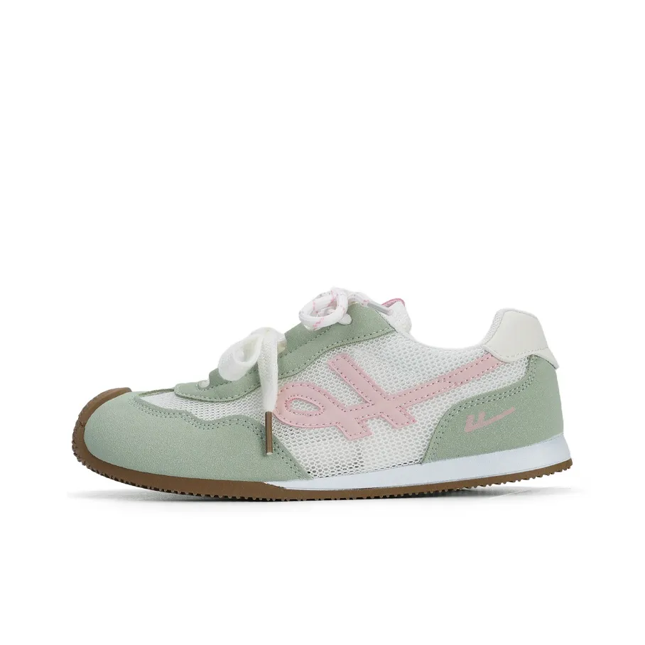 Warrior Износостойкий и Легкий Низкий Топ Повседневная Обувь Женская Бежевый Зеленый Розовый