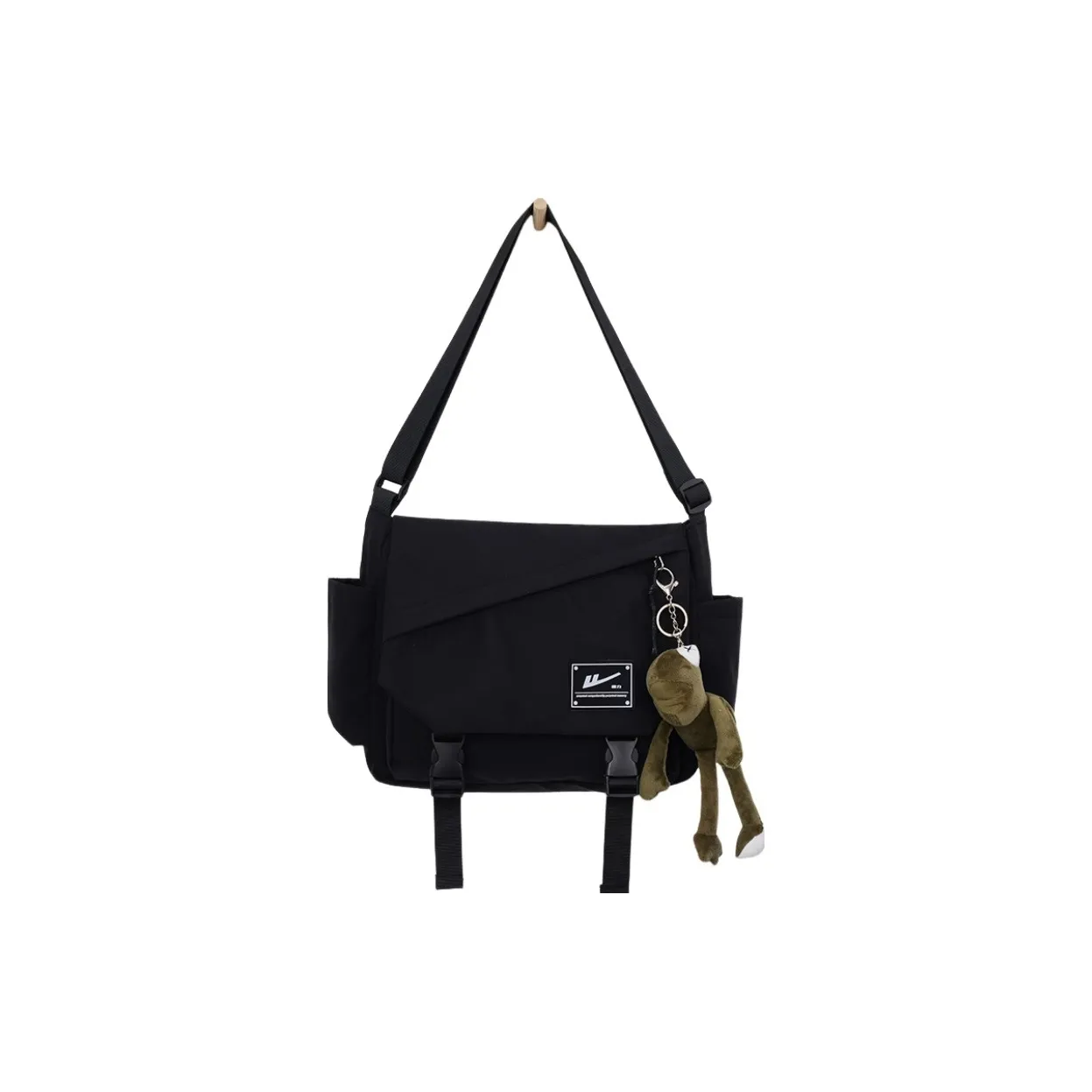 Warrior Нейлоновая Курьерская Сумка Сумка через плечо Унисекс Quantum Городская Техно-Сумка Черная