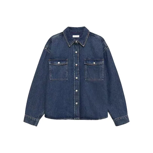 Aghr Темно-синий Женские Рубашки