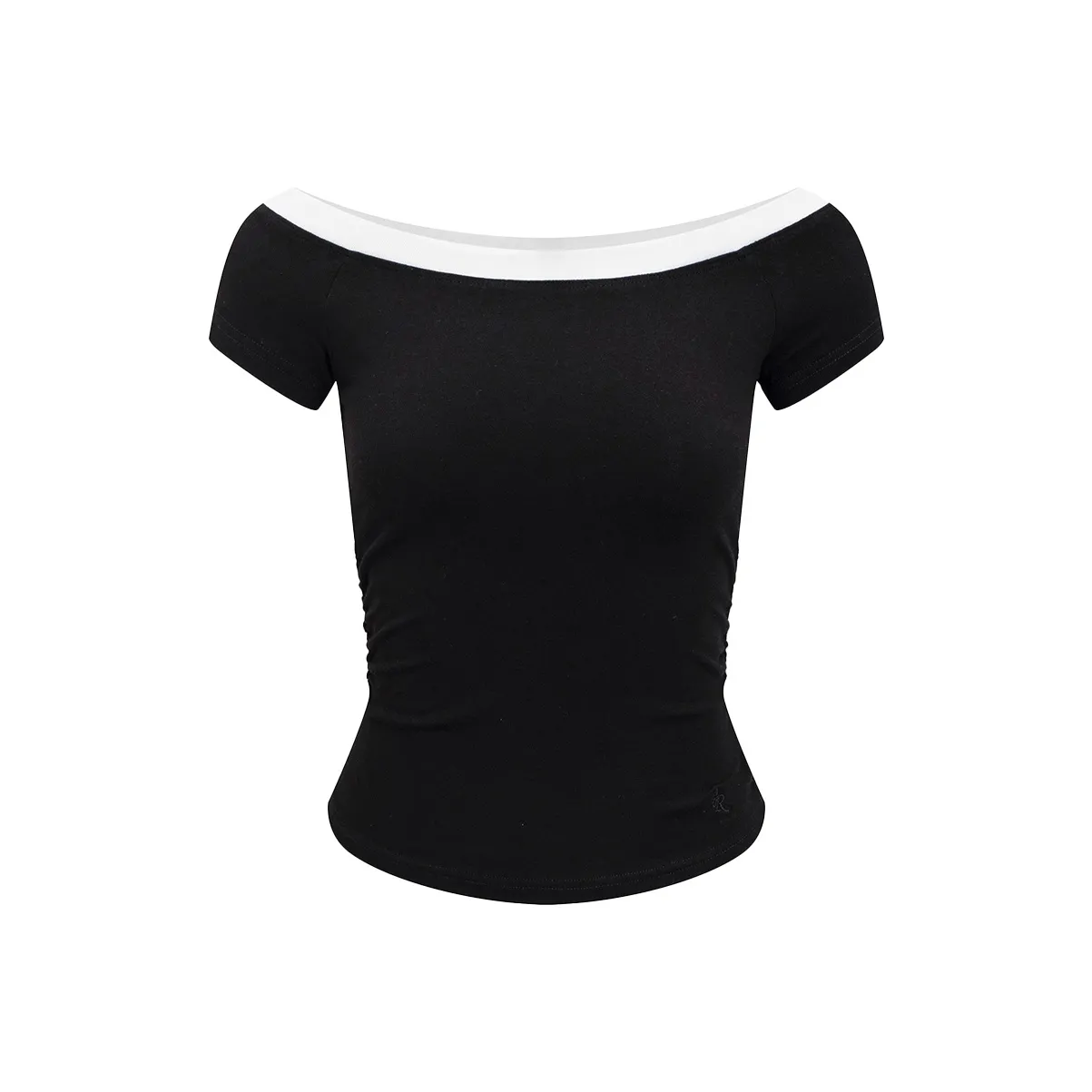 Ariseism Off The Shoulder Короткий рукав T-рубашка для женщин летний облегающий крой топы для женщин