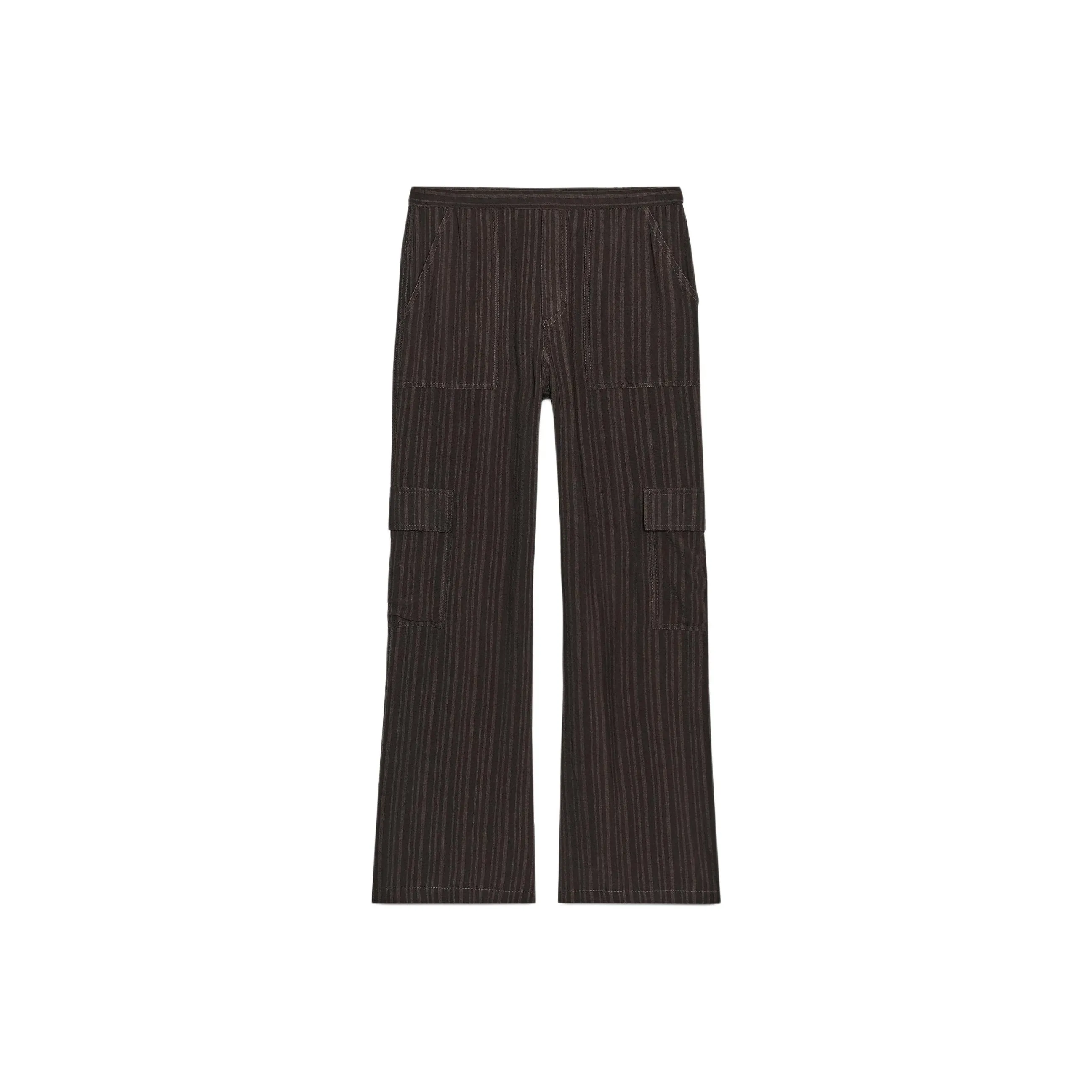 ZARA Темно-кофейные Женские Брюки Карго