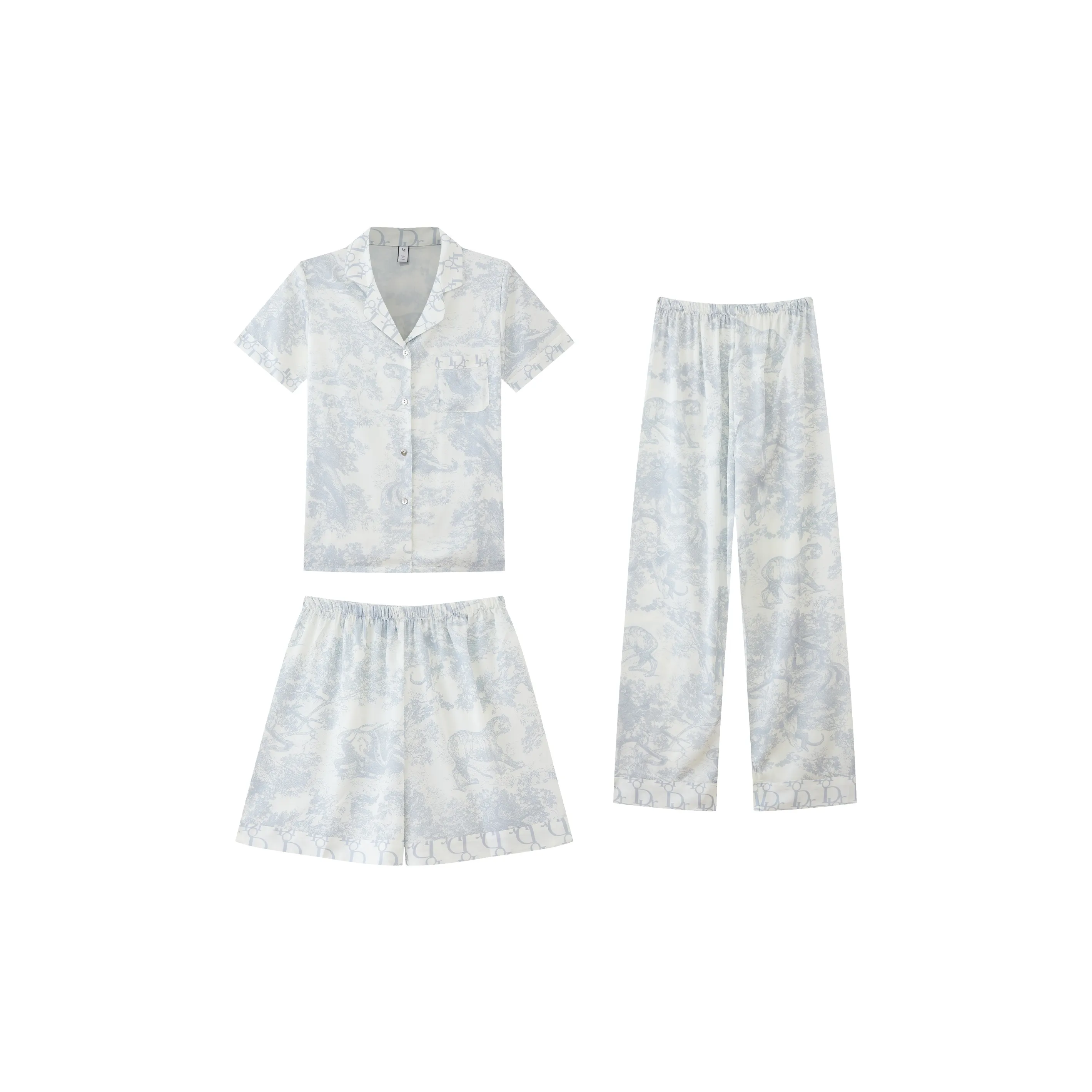 Kosrood Pajama Set Women's D Family Water Rhyme