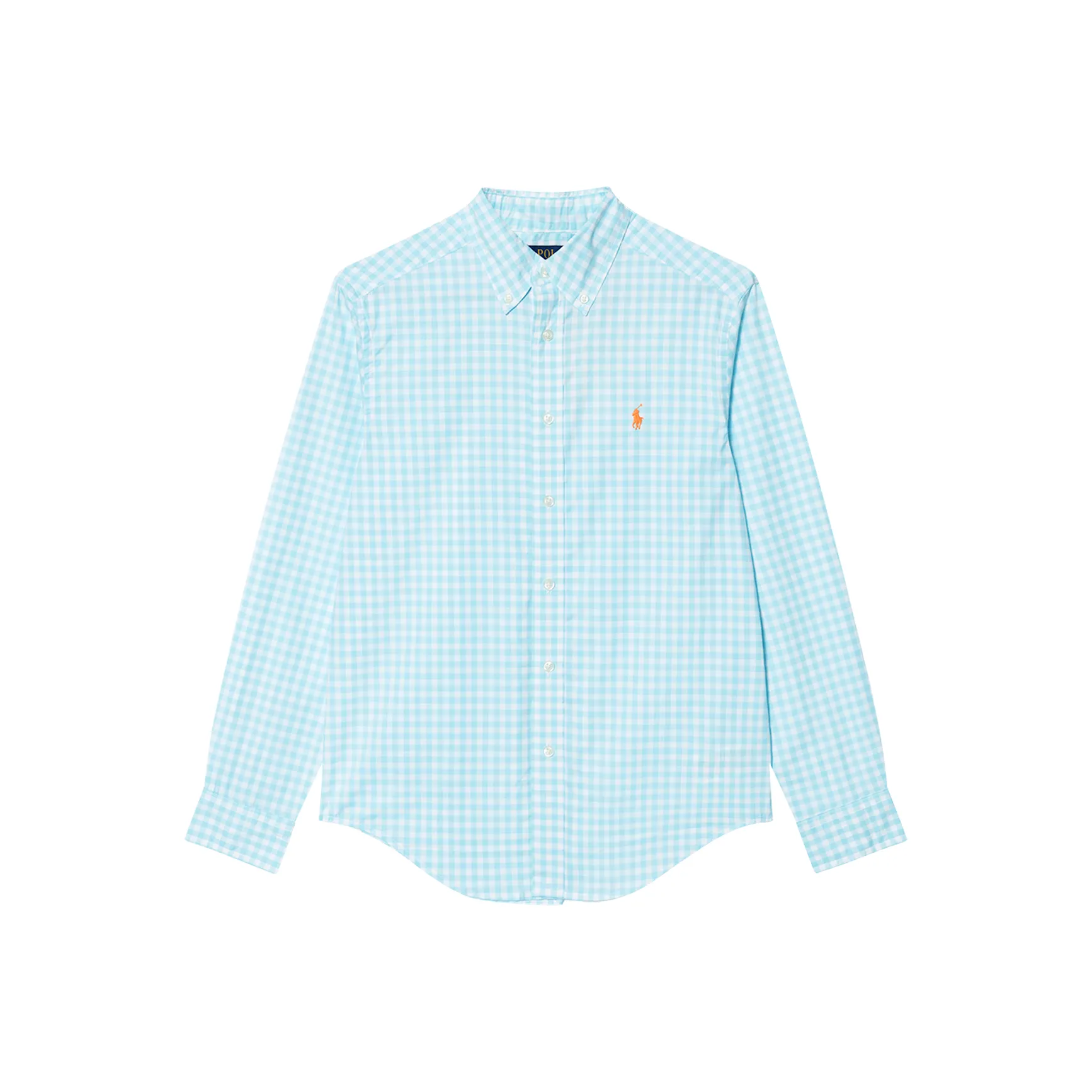 Polo Ralph Lauren Повседневная рубашка синего и белого цвета для детей