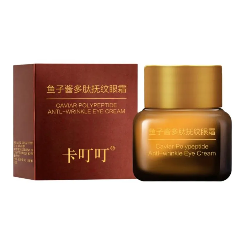 Ka Dingding Маленькая Коричневая Бутылка Eye Крем Кремовый Икорный Peptide Анти-Агинный Крем Увлажняющий Устойчивый к Мимическим Линии