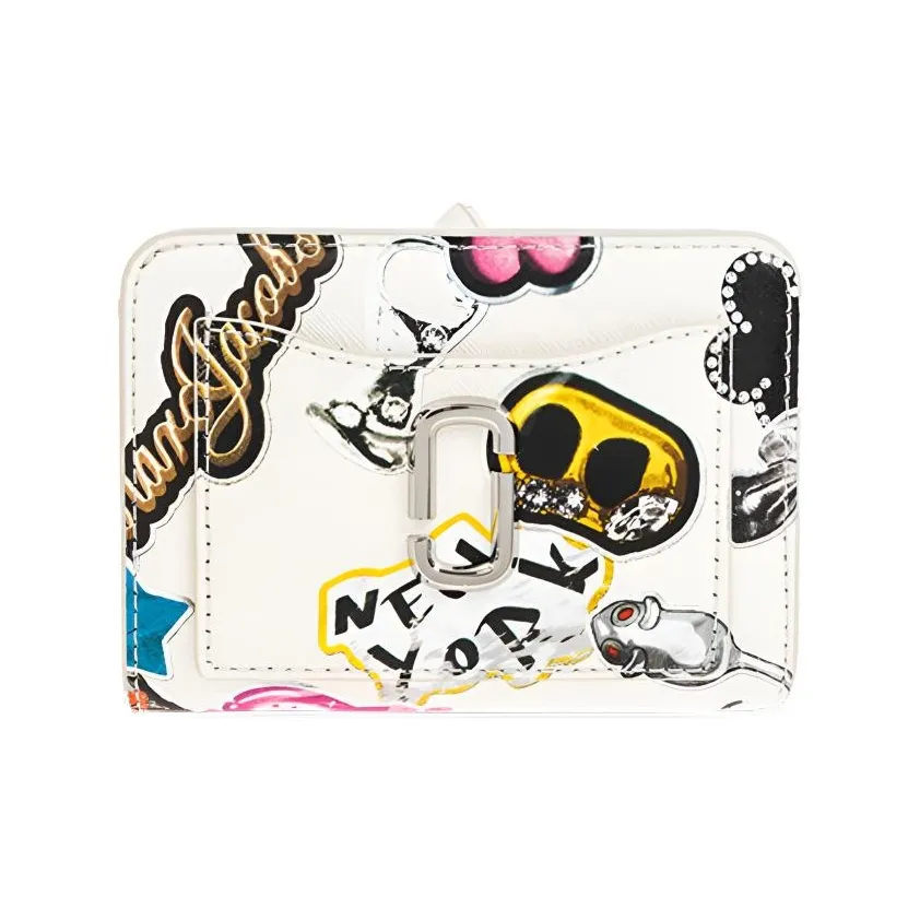 MARC JACOBS Leather Wallet Women's White