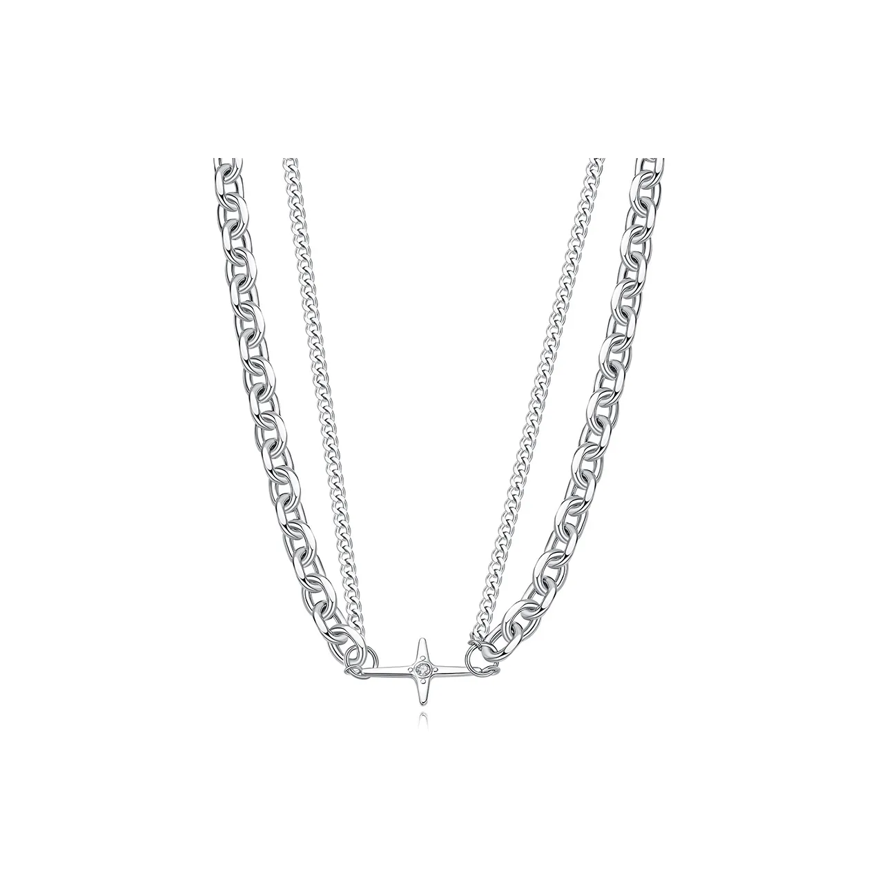 Asia Star Титановые стальные ожерелья для мужчин