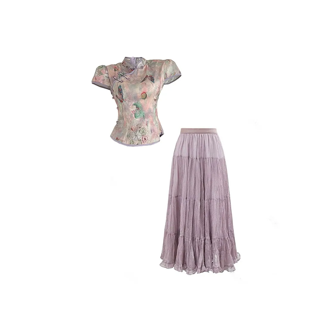 SYEEE WITH U Фиолетовый Женские Комплекты с юбкой