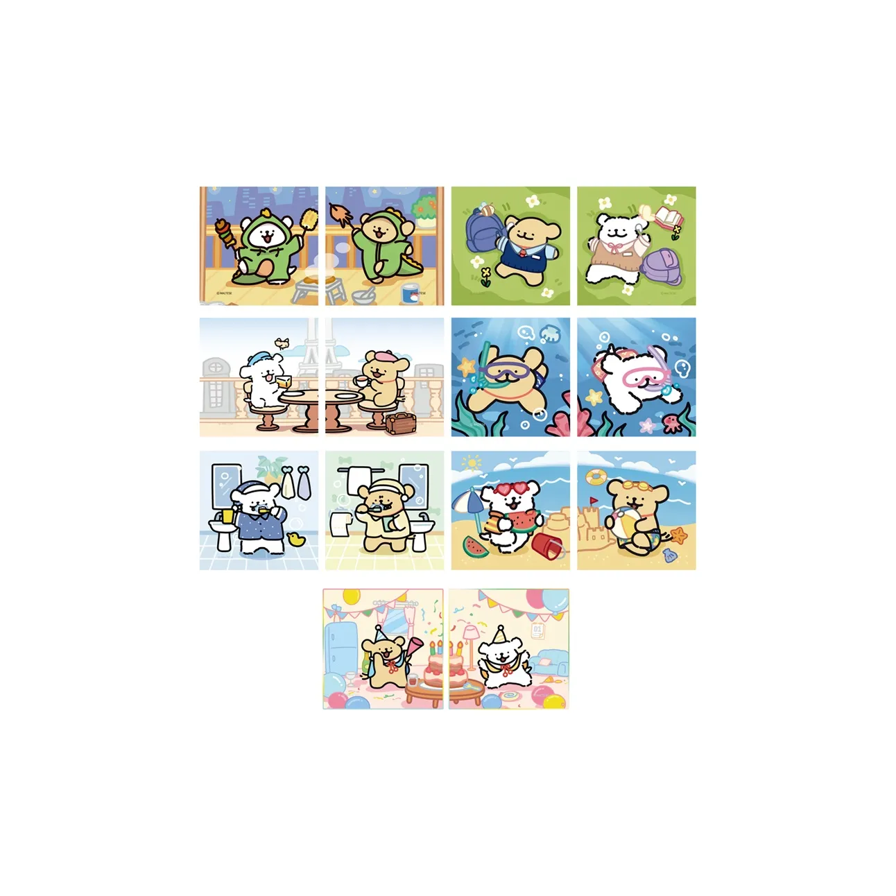 TOI Мальтезе THREE Meals Все Season CP Фоторамка Слепые коробки Один Mystery Коробка Целая коробка 12 шт