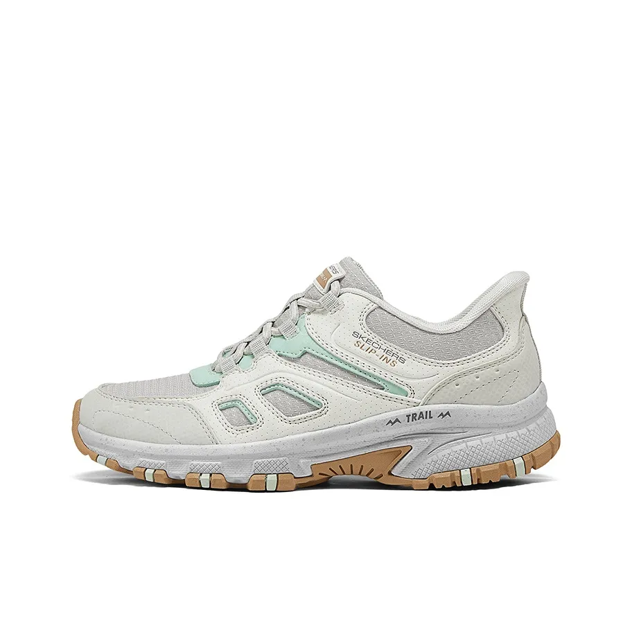 Skechers Outdoor Slip-on Устойчивый к истиранию Низкий Топ Походная обувь Женская Светло-серый