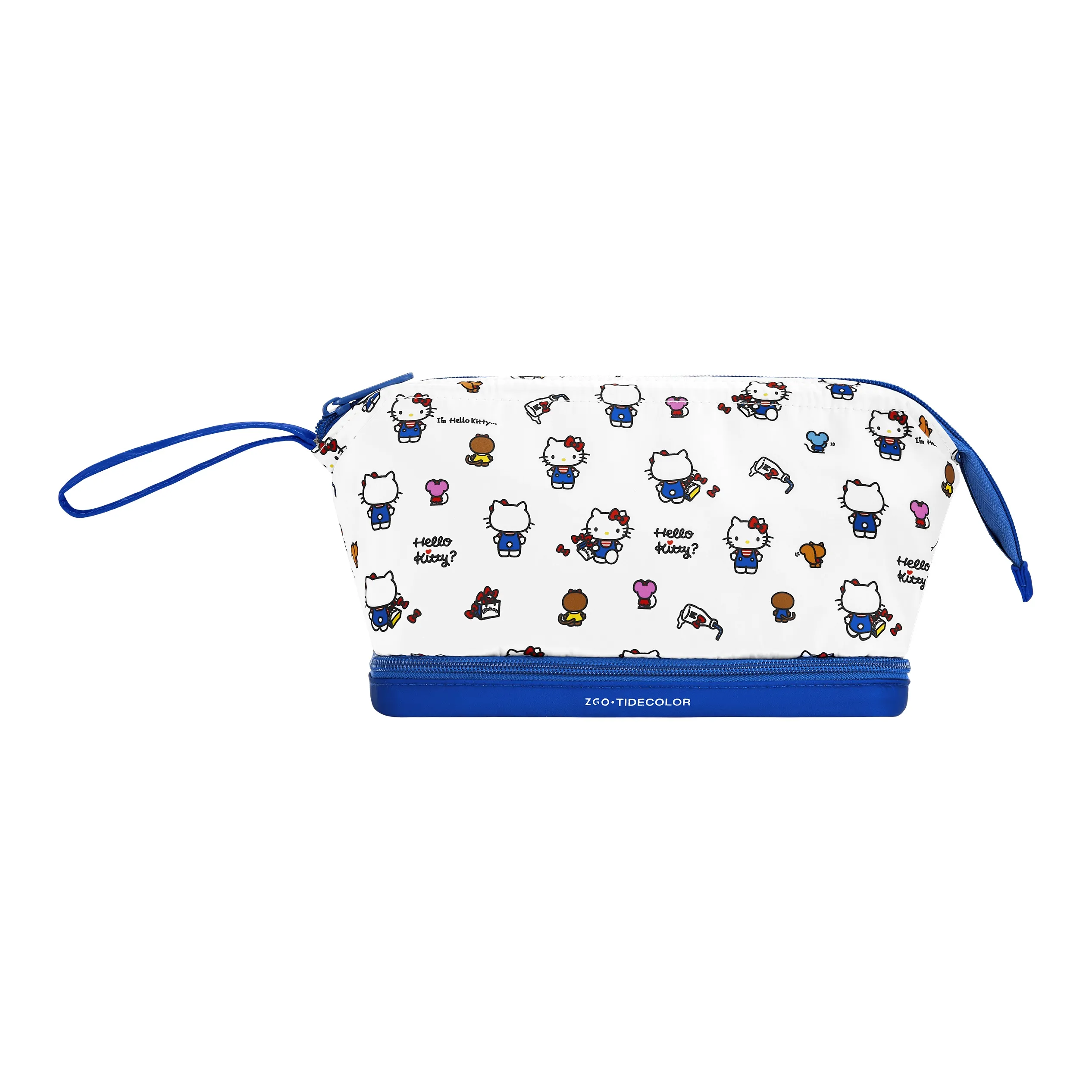 Zgo Полиэстер Путешествие Хранение Сумка Женская Белый Синий