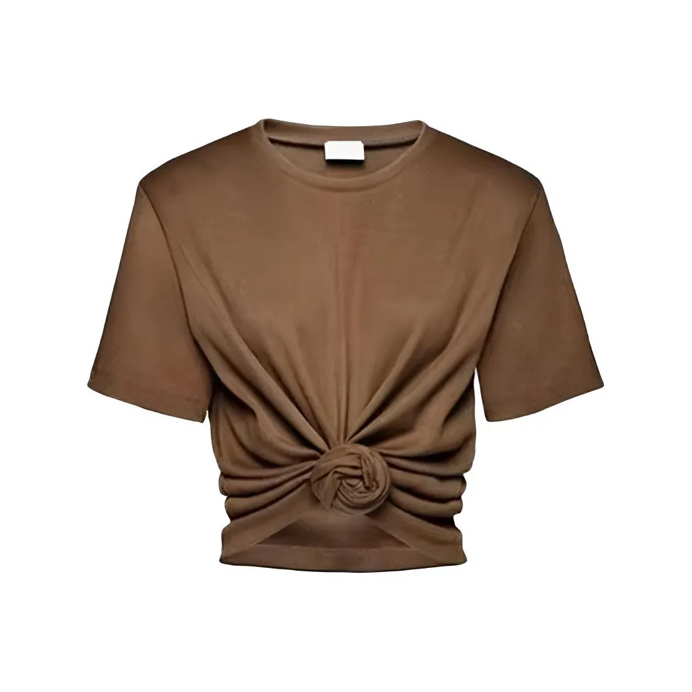 Leather Cat Кофе Женские Футболки