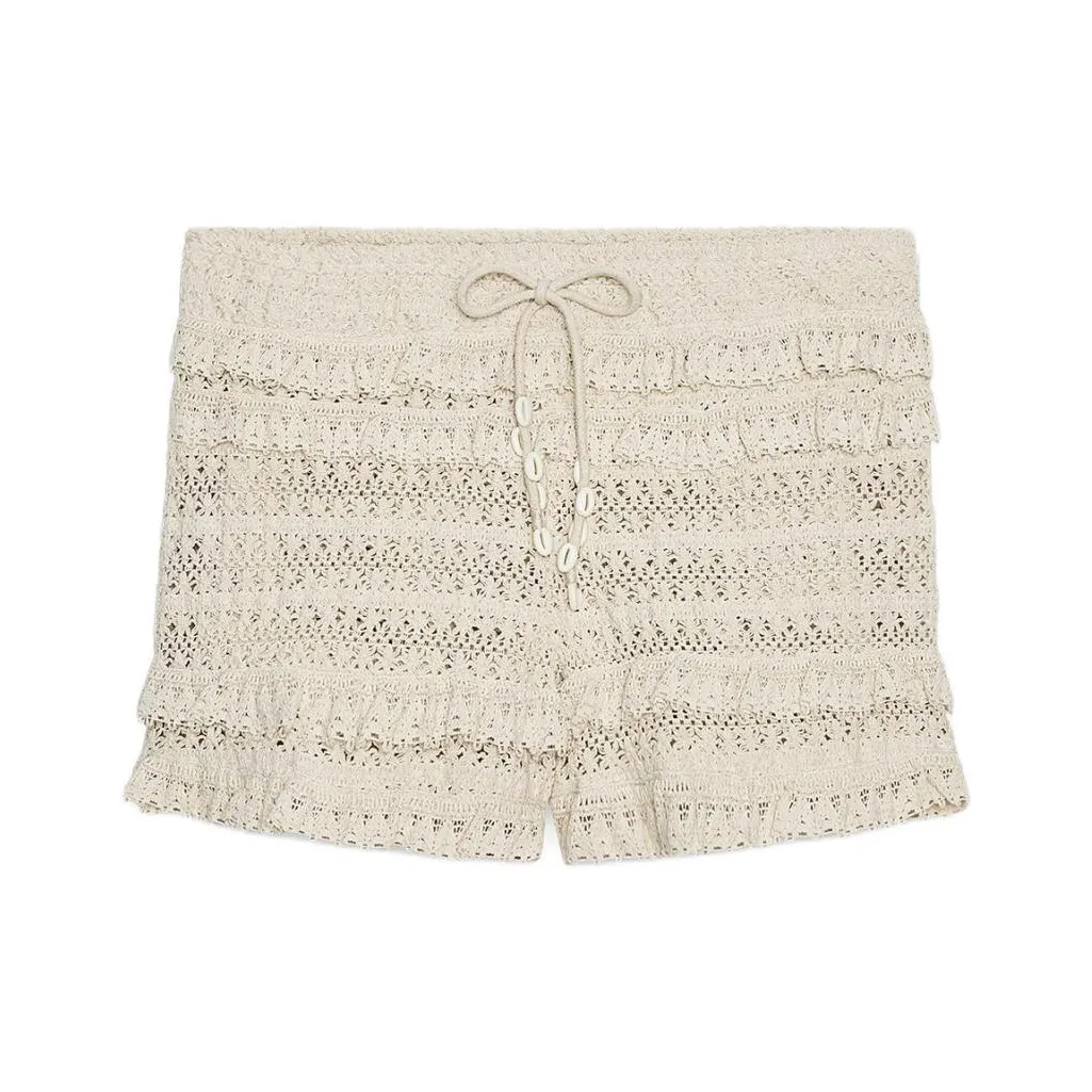 ZARA Белый Женские Повседневные шорты