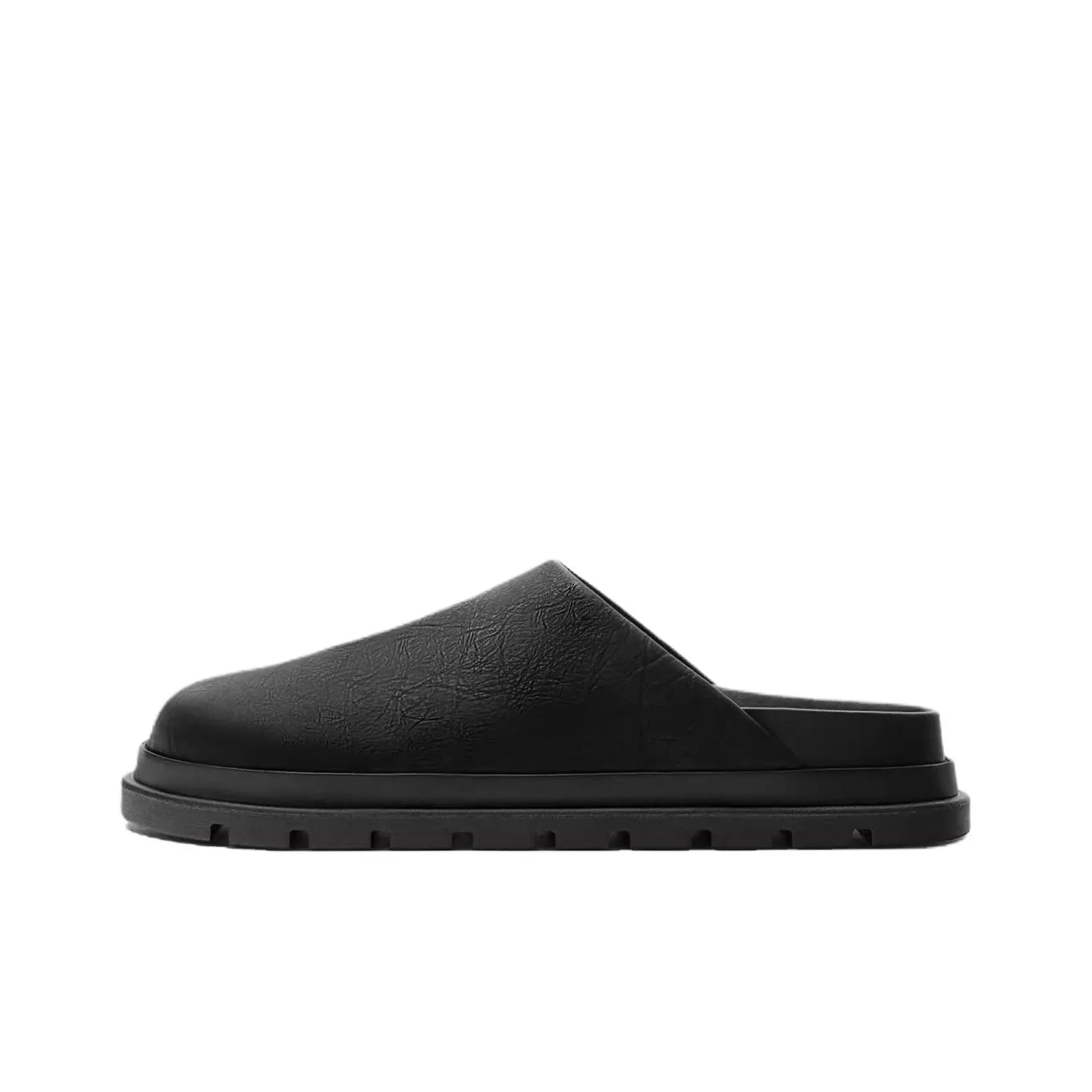 ZARA Устойчивые к истиранию Домашние тапочки Мужские Черные