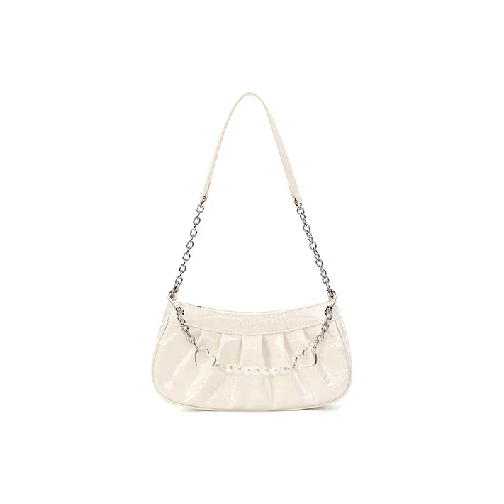 VANWALK Secret Garden Collection PU Shoulder Bag Women's White