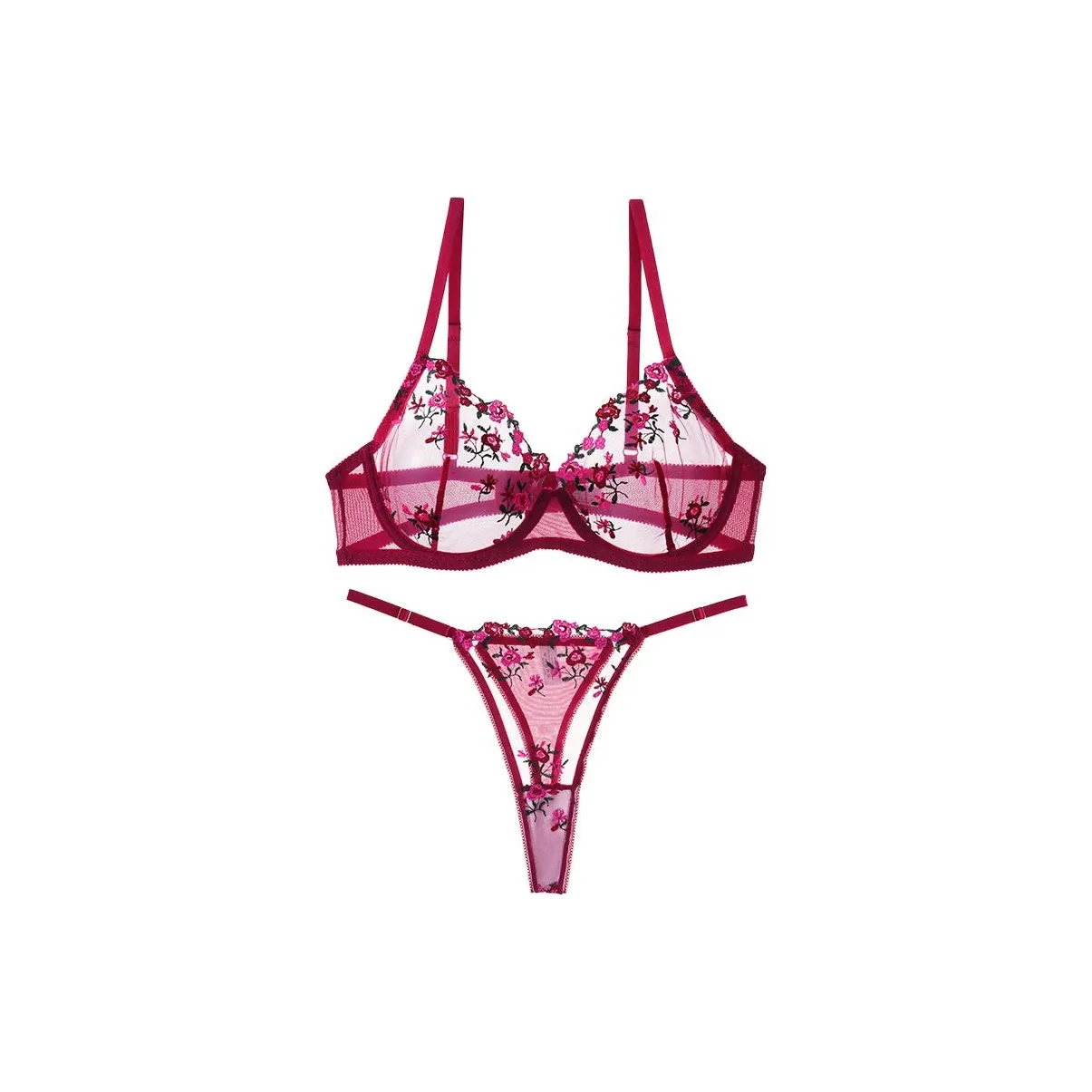 Maycaur Розово-красный Женские Бюстгальтеры