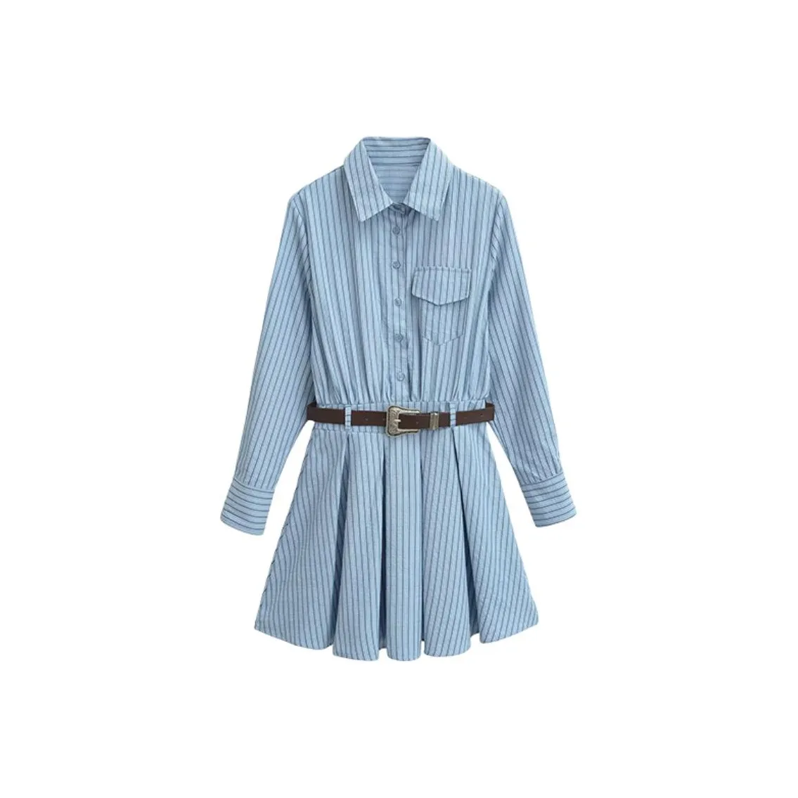 Giyu Длинный рукав Платье Женское