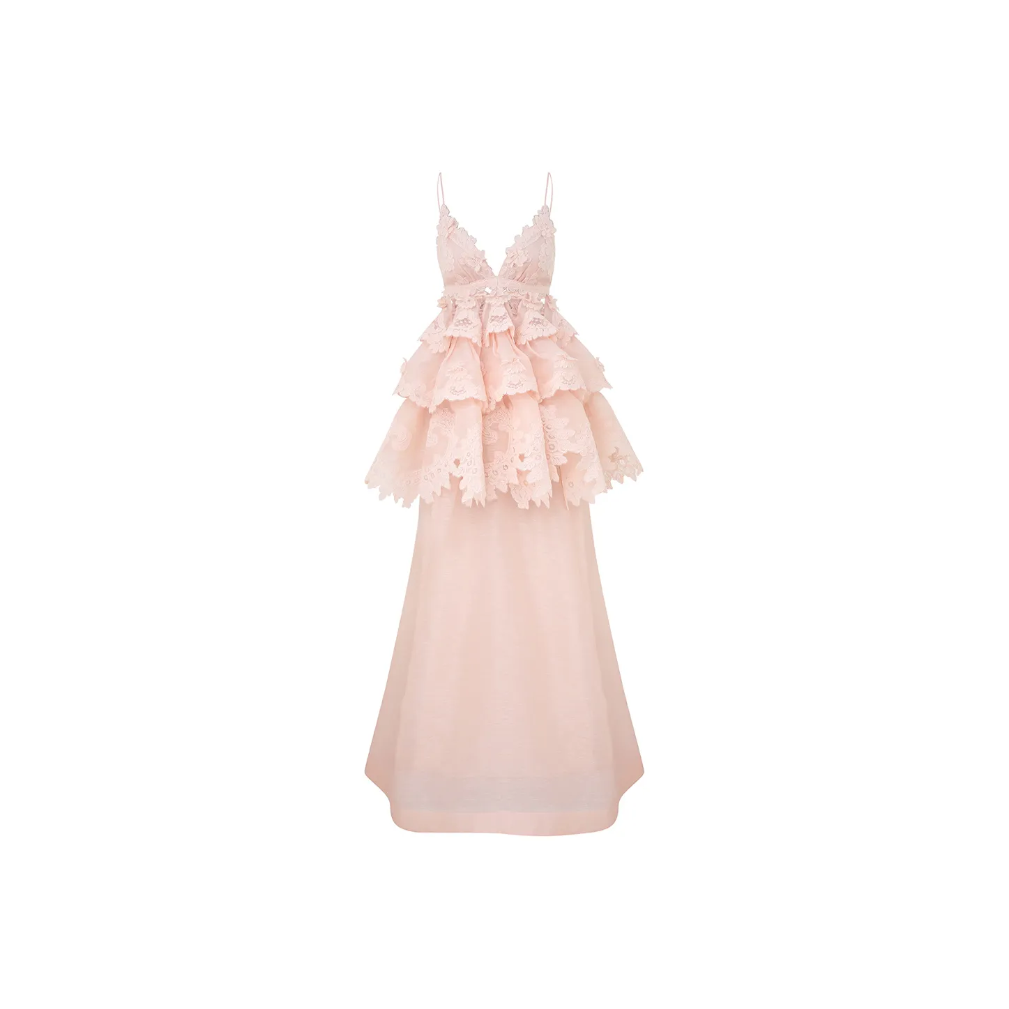 Zimmermann Tiered Lace Maxi Dress