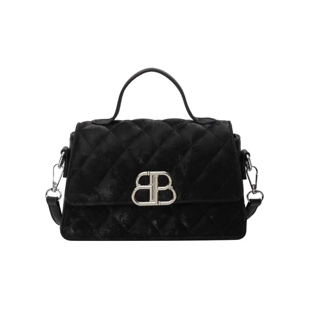 ALOENEY ПУ (полиуретан) Одно плечо Сумка Унисекс Черный Экрю