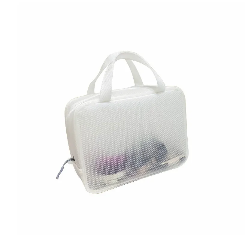 Youe Shone Прозрачная сумка для макияжа женская большой объем водонепроницаемая сумка для туалетных принадлежностей минималистский стиль мешок для хранения