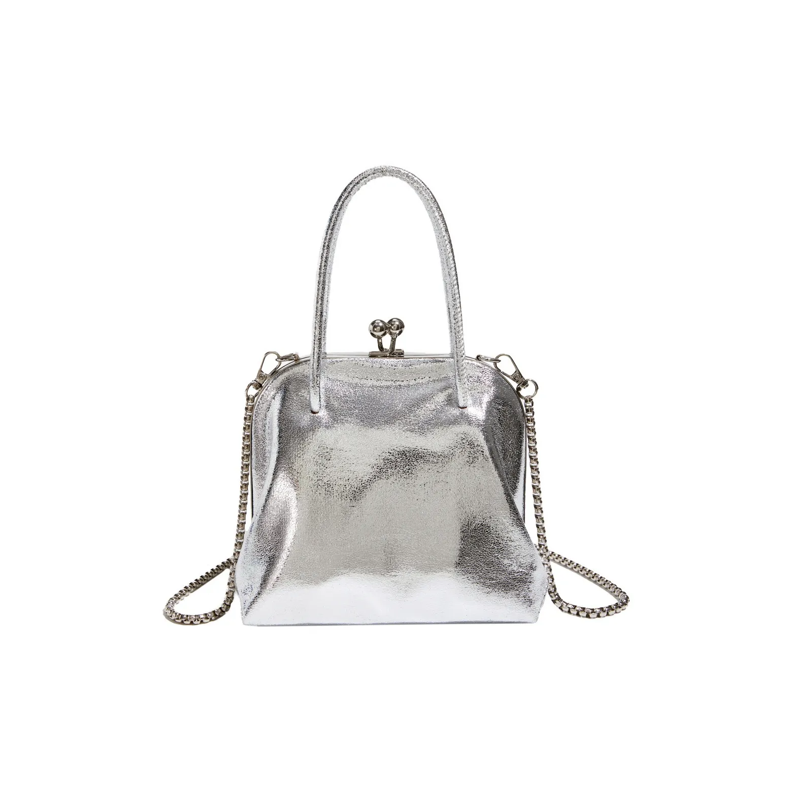 ALOENEY ПУ (полиуретан) Сумка через плечо Сумка Женская Золотая Серебряная