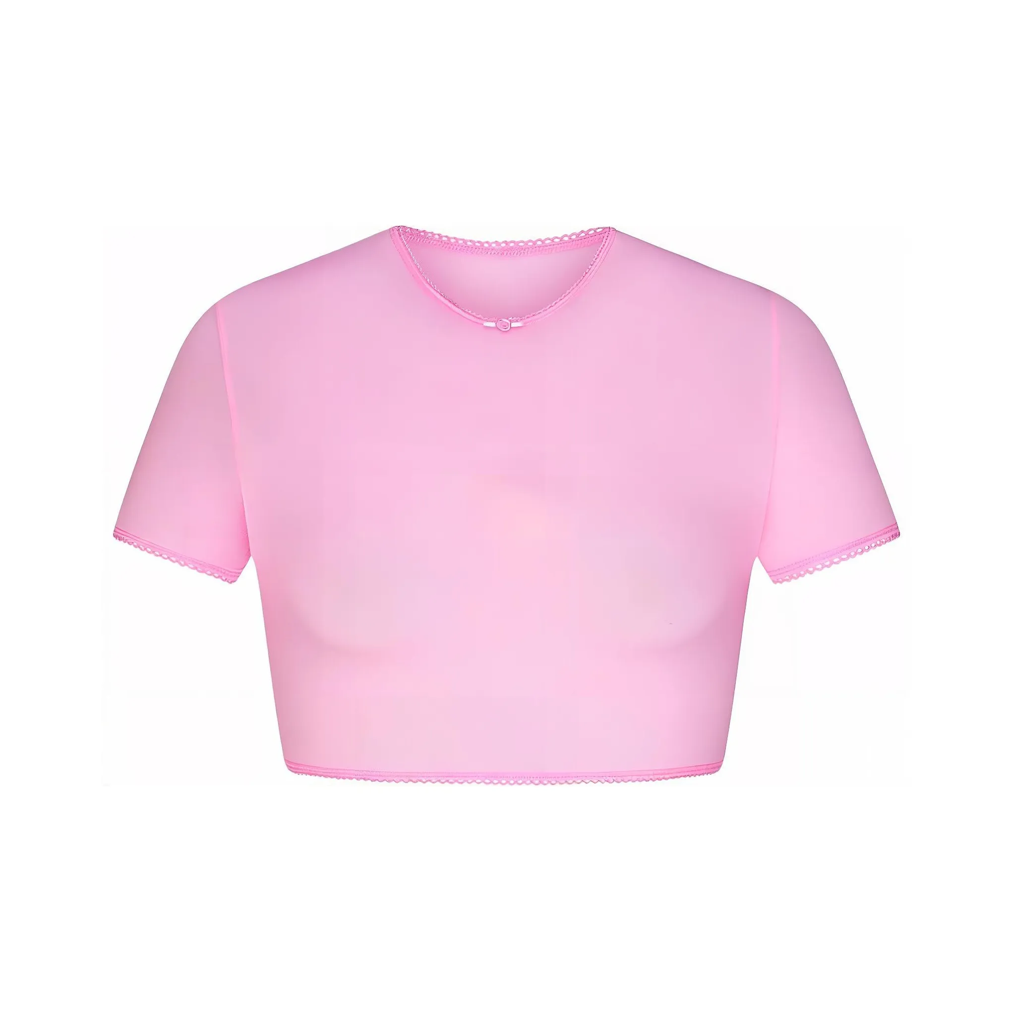 SKIMS Valentine's Day Collection T Shirt Women's BUBBLE GUM/Bubble Gum