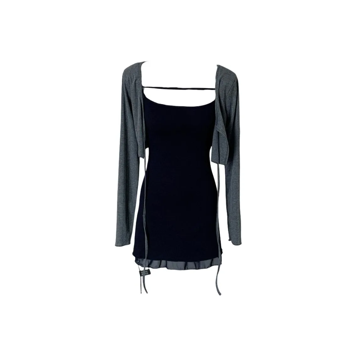 COMMA GIRL Черный комплект с юбкой платье + COVER UP Женские комплекты с юбкой