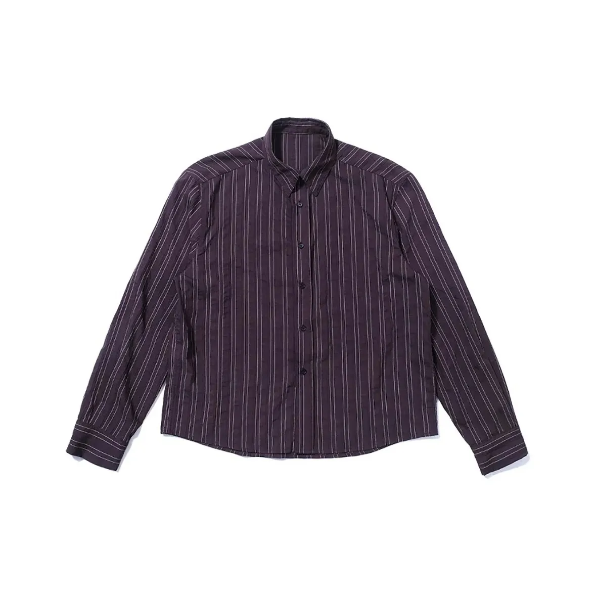 FROM THE STREET Все Season Носимый Отложной воротник Рубашка Унисекс Фиолетовый