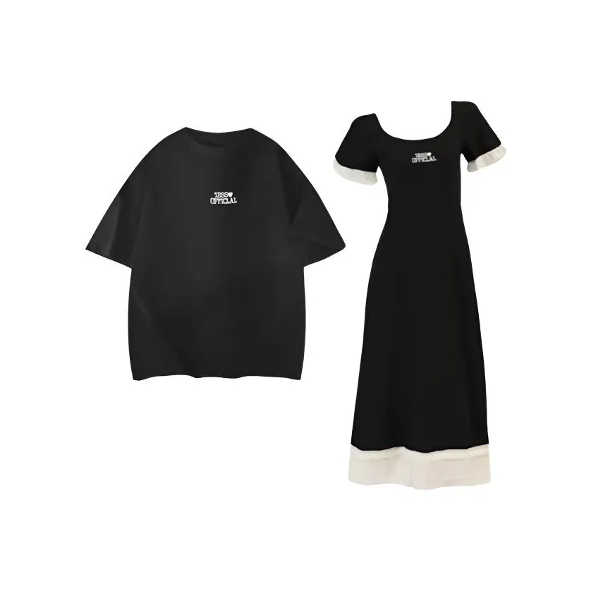 TIBINB Черный Женский Парный Комплект