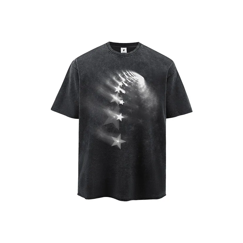 FOR FEAR THAT Промытый черный Унисекс Футболка