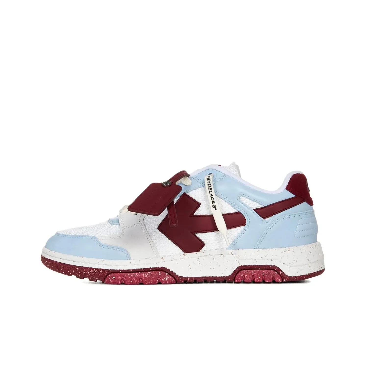 OFF WHITE Out Of Office Low Top Stylish Skateboarding Shoes Men's Blue White Red