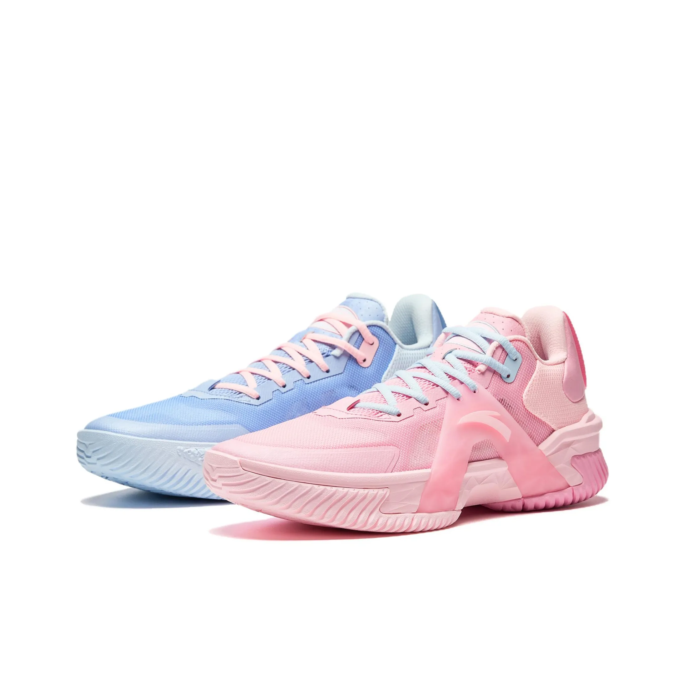 ANTA Space 5 Баскетбольные кроссовки Низкий топ Розовый Синий микс Мужской
