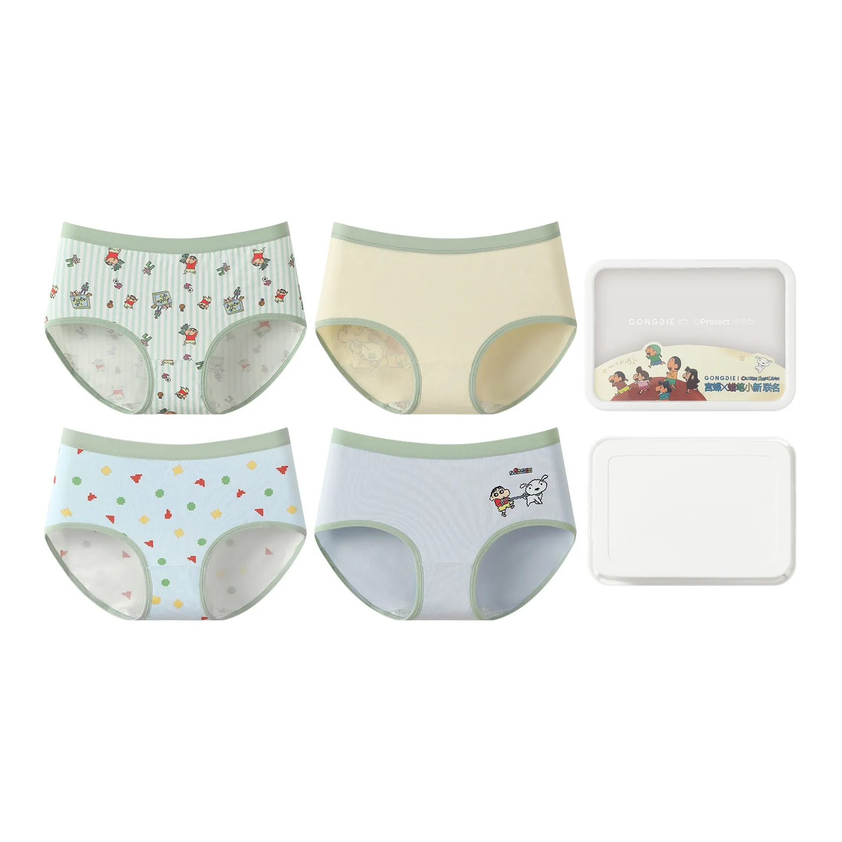 Gongdie x LABIXIAOXIN LIANMINGKUAN Женское нижнее белье 4 штуки набор в подарочной коробке