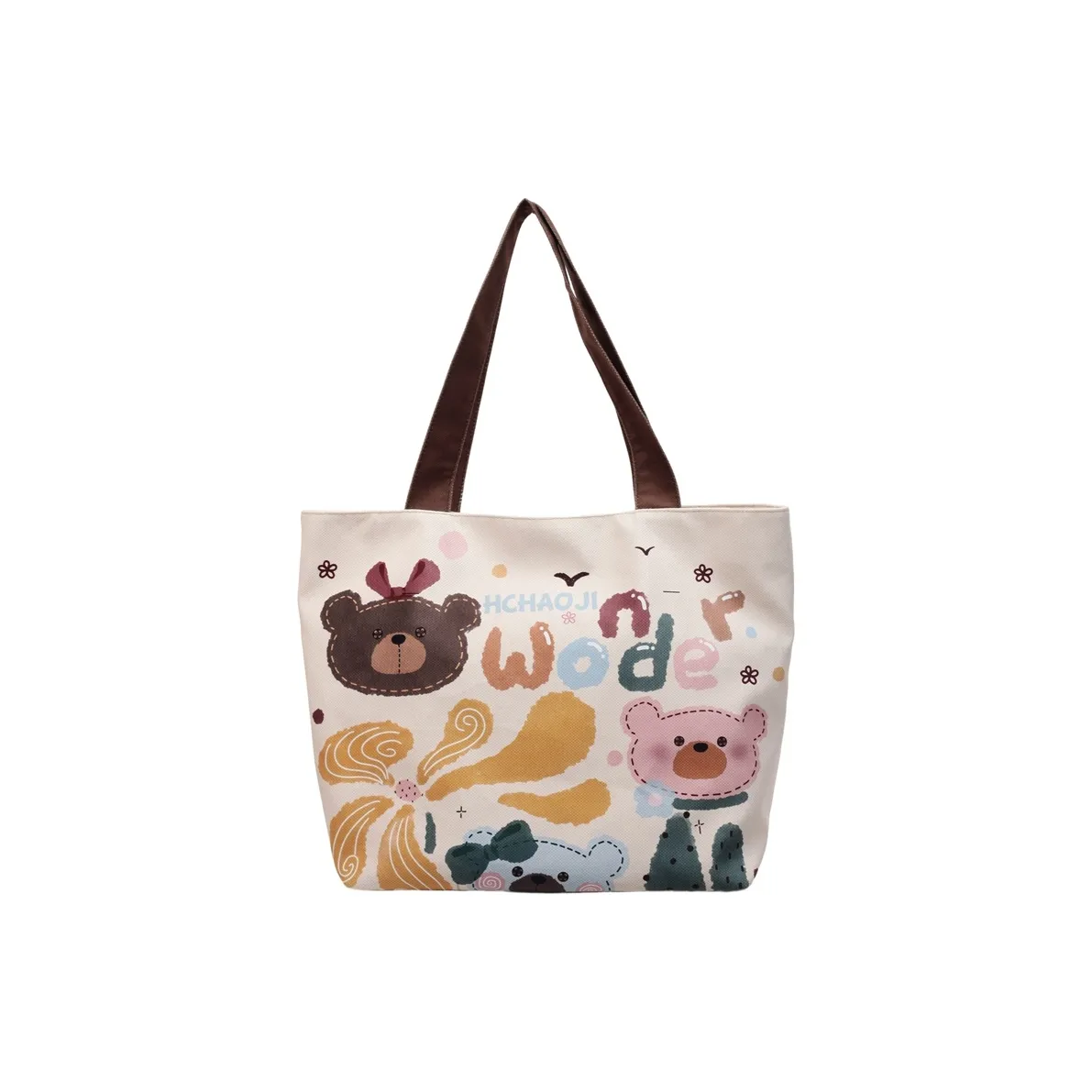 MINIPUDING Ткань Тоут Сумка Сумка через плечо Женская Многоцветная