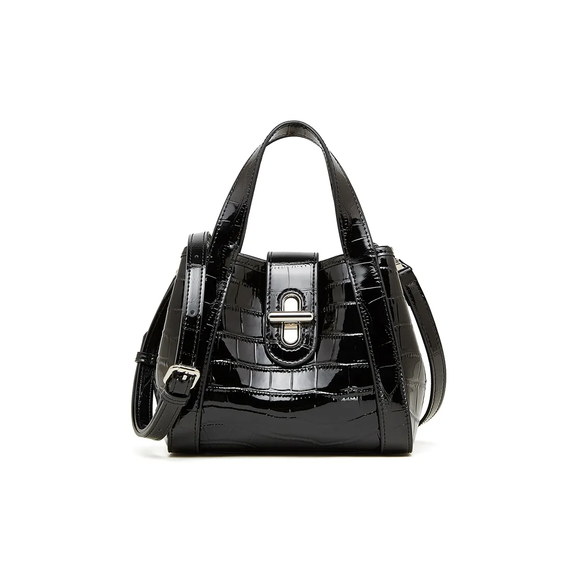 DIFFERENT FACES Сумка через плечо из коровьей кожи сумка обычная женская черная