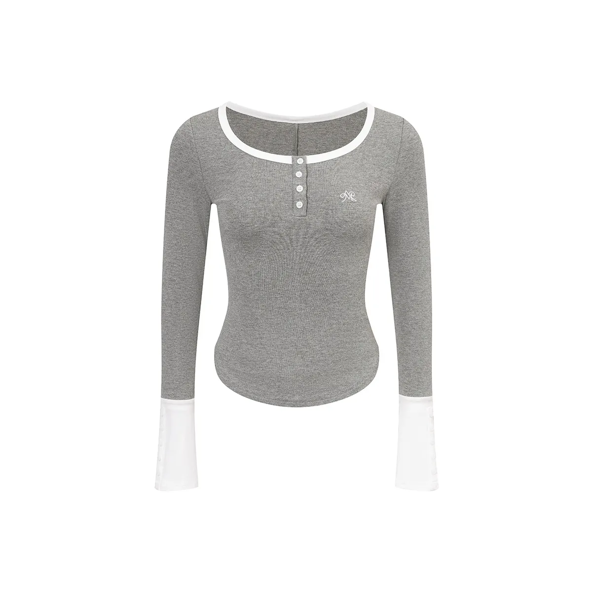 Ariseism Длинный рукав T-рубашка для женщин осенняя облегающий крой топ для женщин