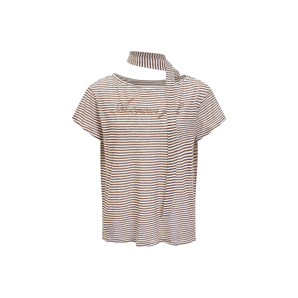 Ariseism Комплект с рукавами Стильный Короткий Рубашка с короткими рукавами Женская Летняя Облегающая крой Топ Женский