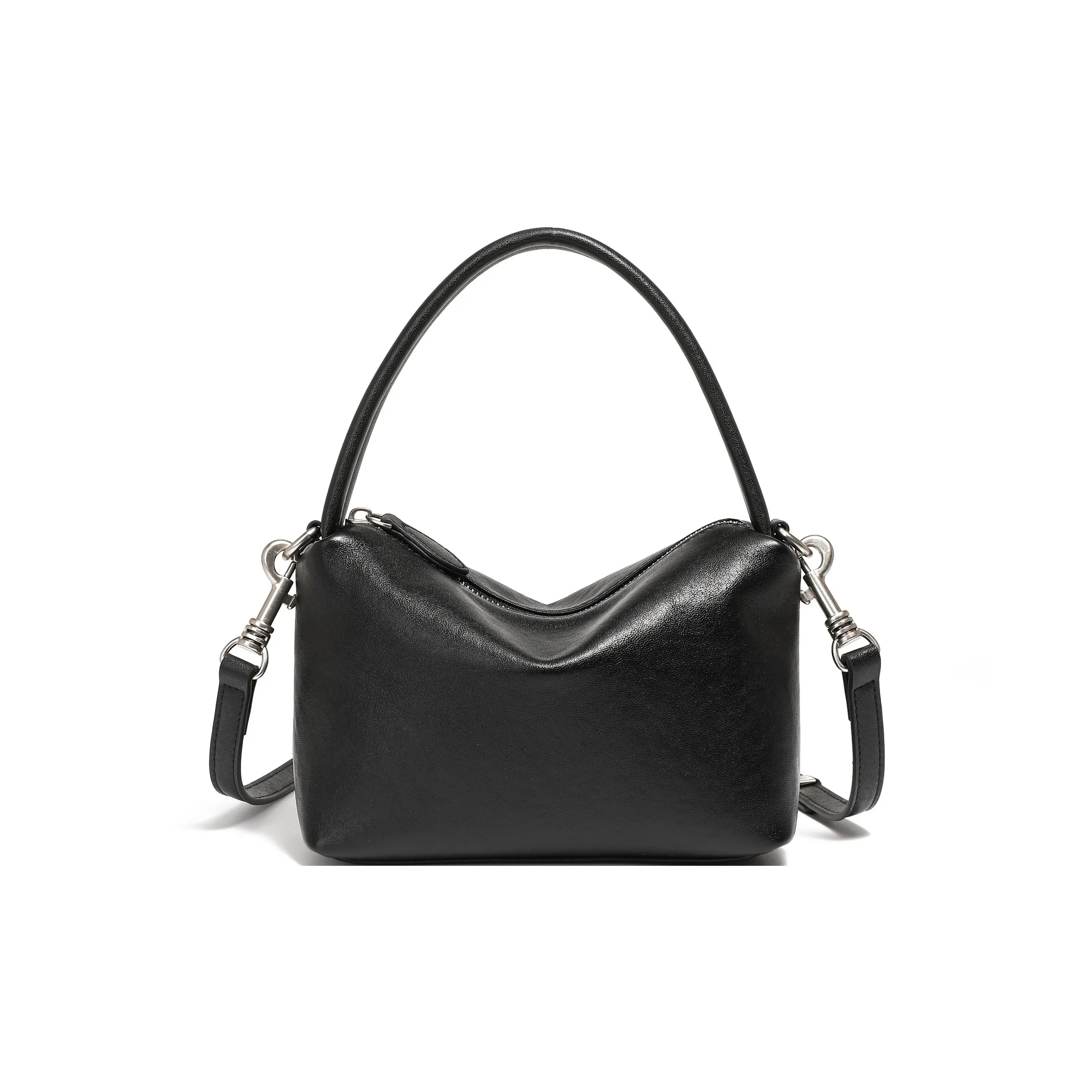 Bullrun Коровья кожа Сумка через плечо Женская Черный Серый Коричневый Шоколад