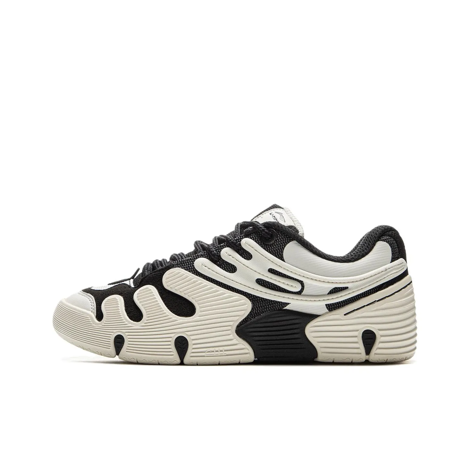 LINING Износостойкий Легкий и Дышащий Низкие Кроссовки для Скейтбординга Унисекс Белый Черный