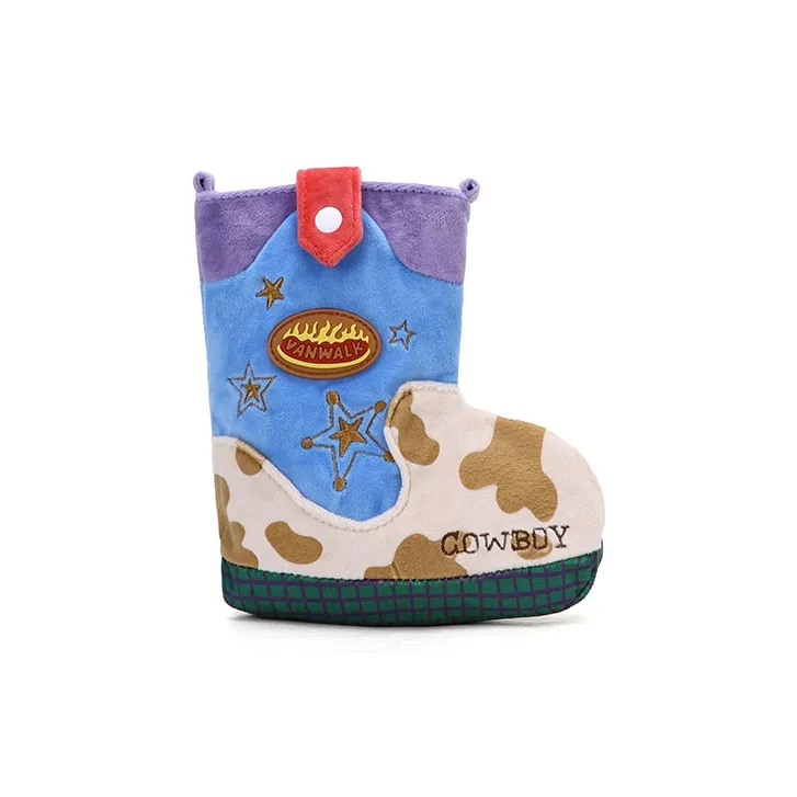 VANWALK Plush Crossbody Bags Regular Women's Rainbow Candy Bean/Hazelnut Latte Brown/Vintage Playful Denim Blue