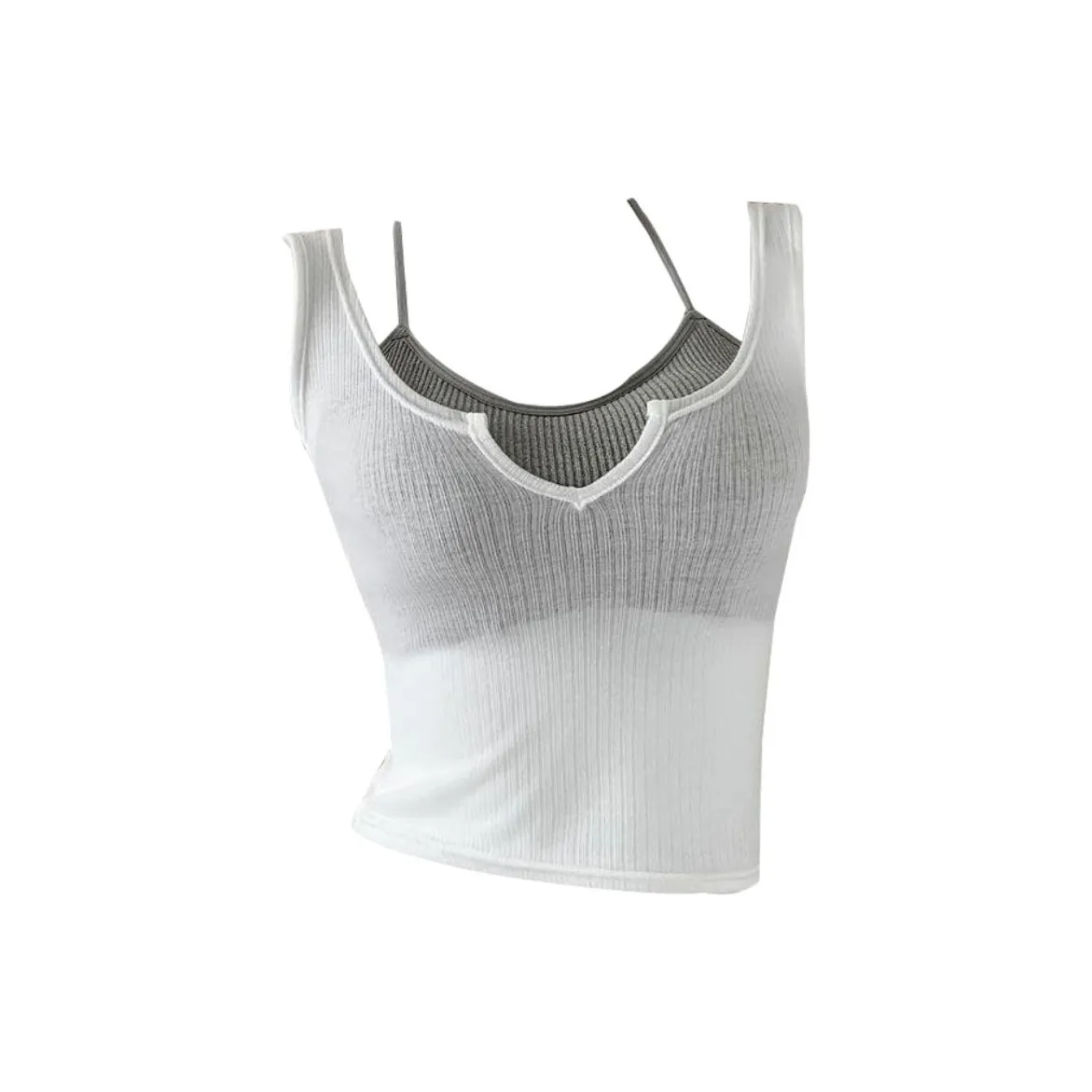 OEING Бело-серые Женские Майки