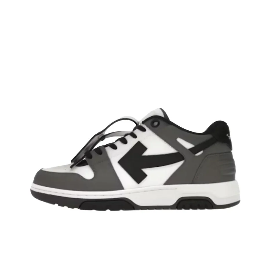 OFF-WHITE Out Of Office Ooo Low Tops Dark Gray Black